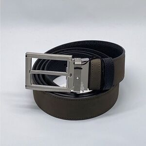 Montblanc Trapeze Adjustable & Reversible Leather Belt